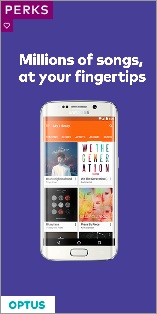 Optus Perks Google Play Half Page preview