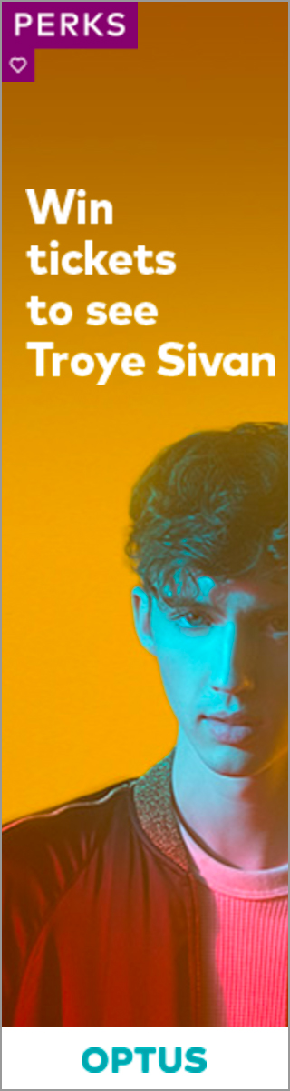 Optus Perks Music Troye Sivan Wide Skyscraper preview
