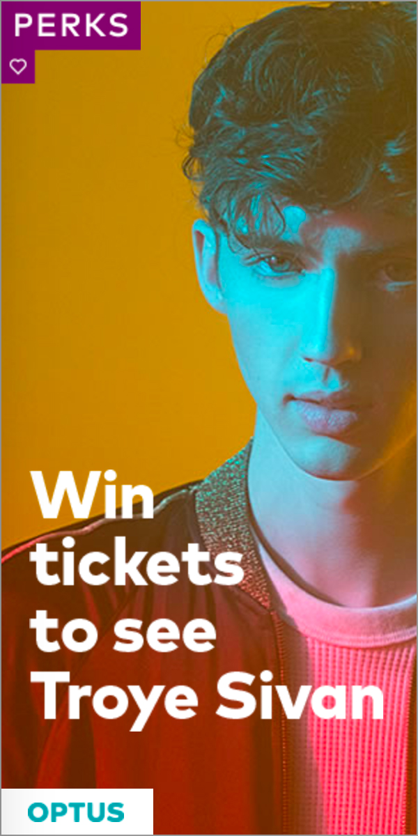 Optus Perks Music Troye Sivan Half Page preview