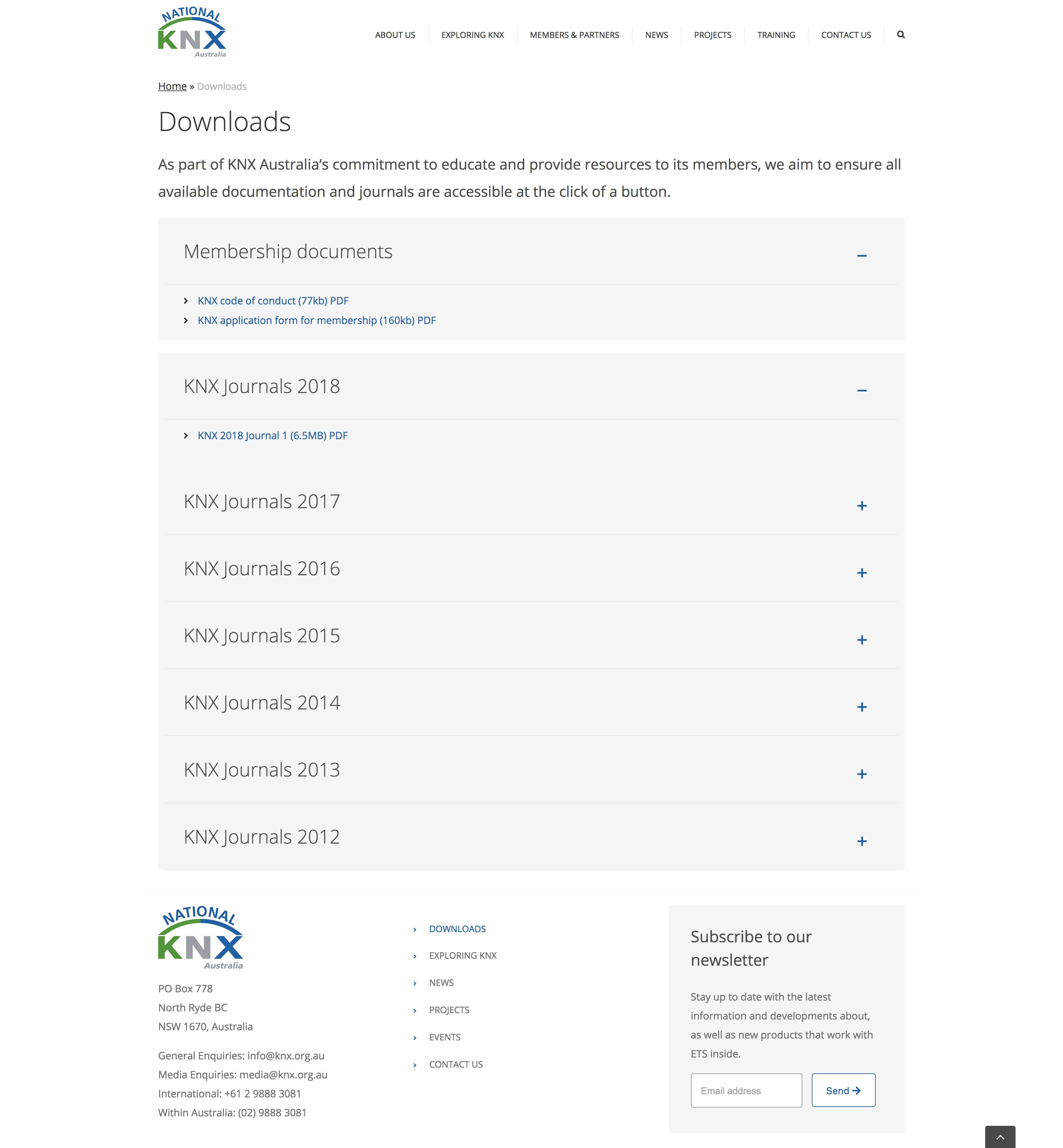 Welcome to KNX Australia - KNX Australia downloads