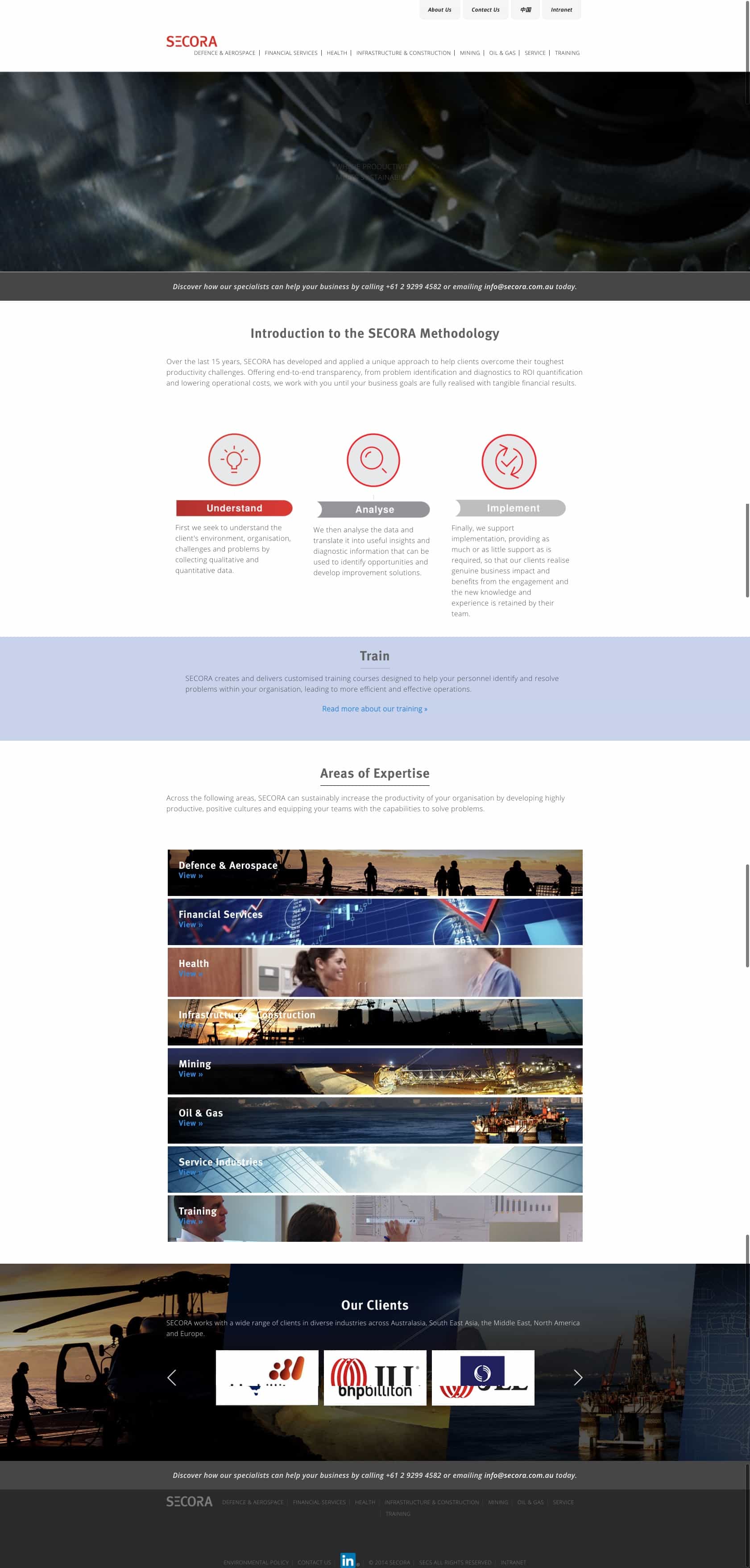 Secora | Website Build homepage