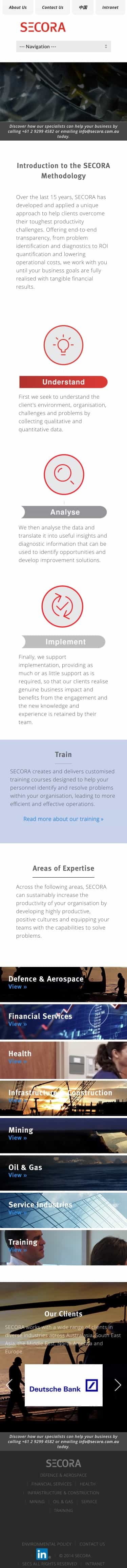 Secora | Website Build homepage