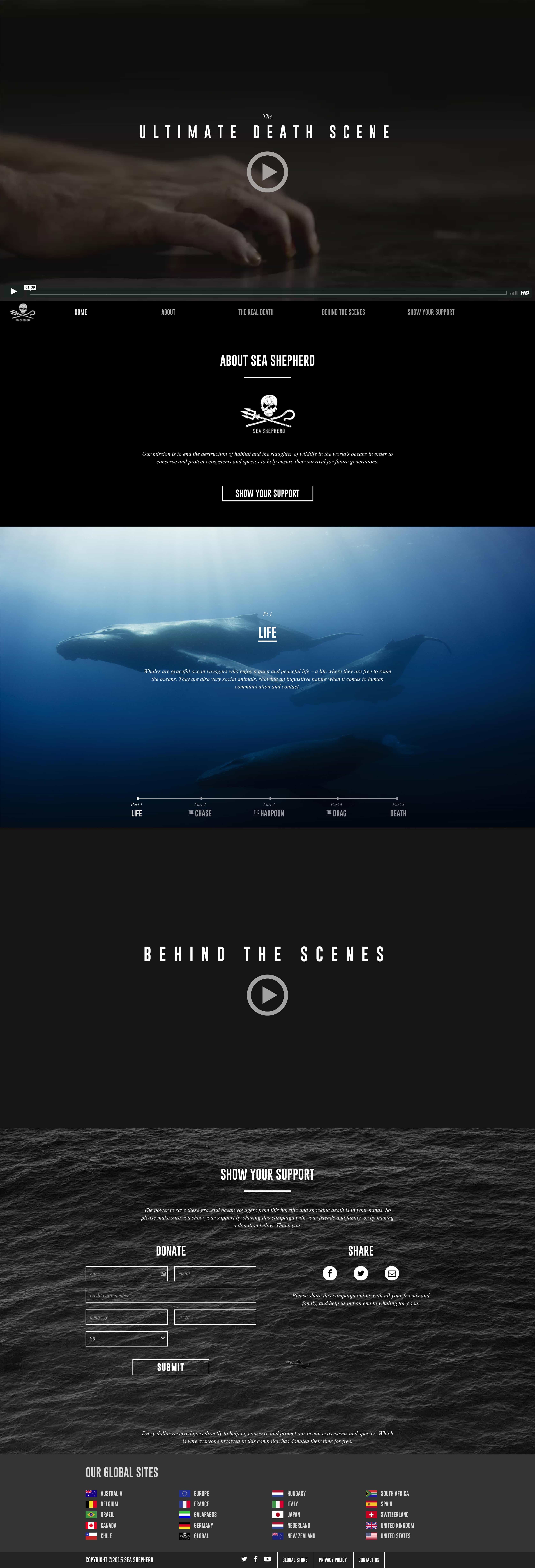Ultimate Death Scene | Website Build homepage