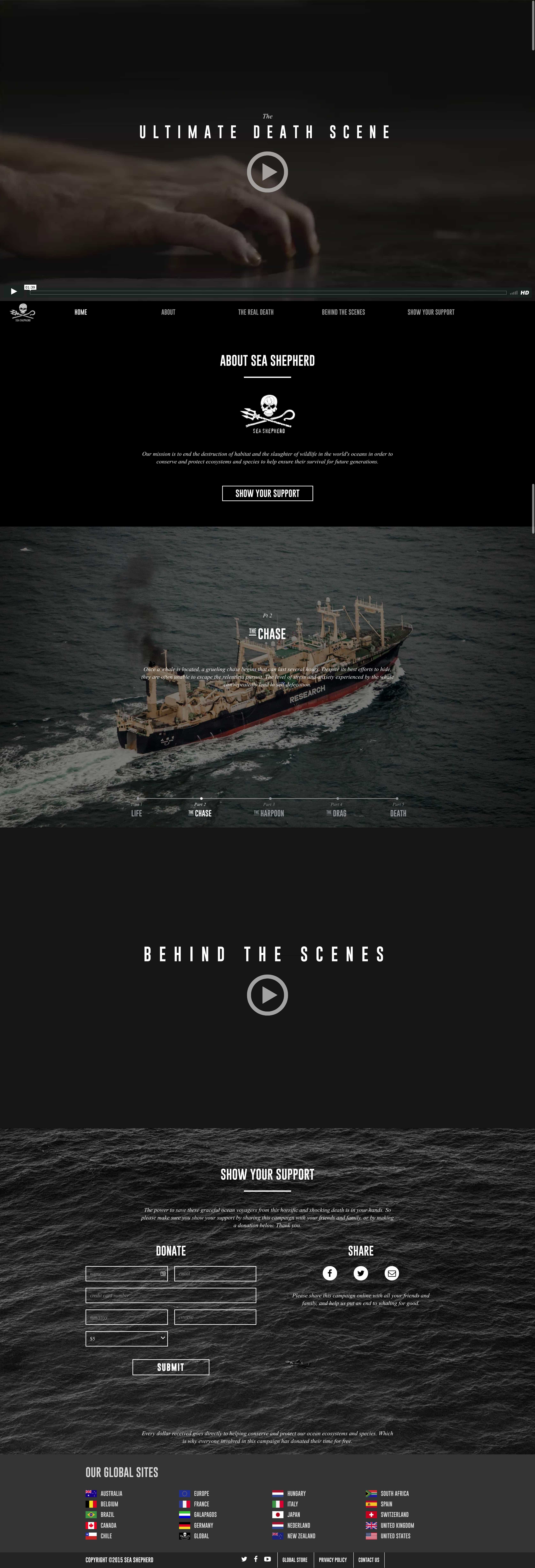 Ultimate Death Scene | Website Build the chase slide