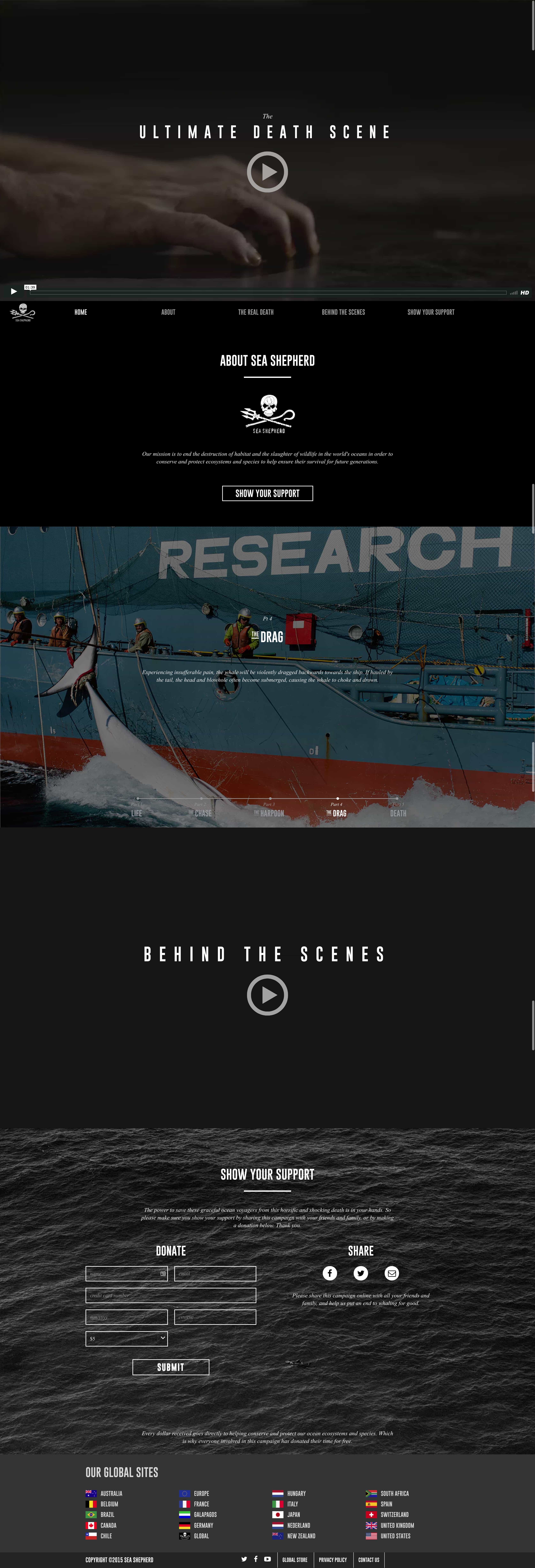 Ultimate Death Scene | Website Build the drag slide