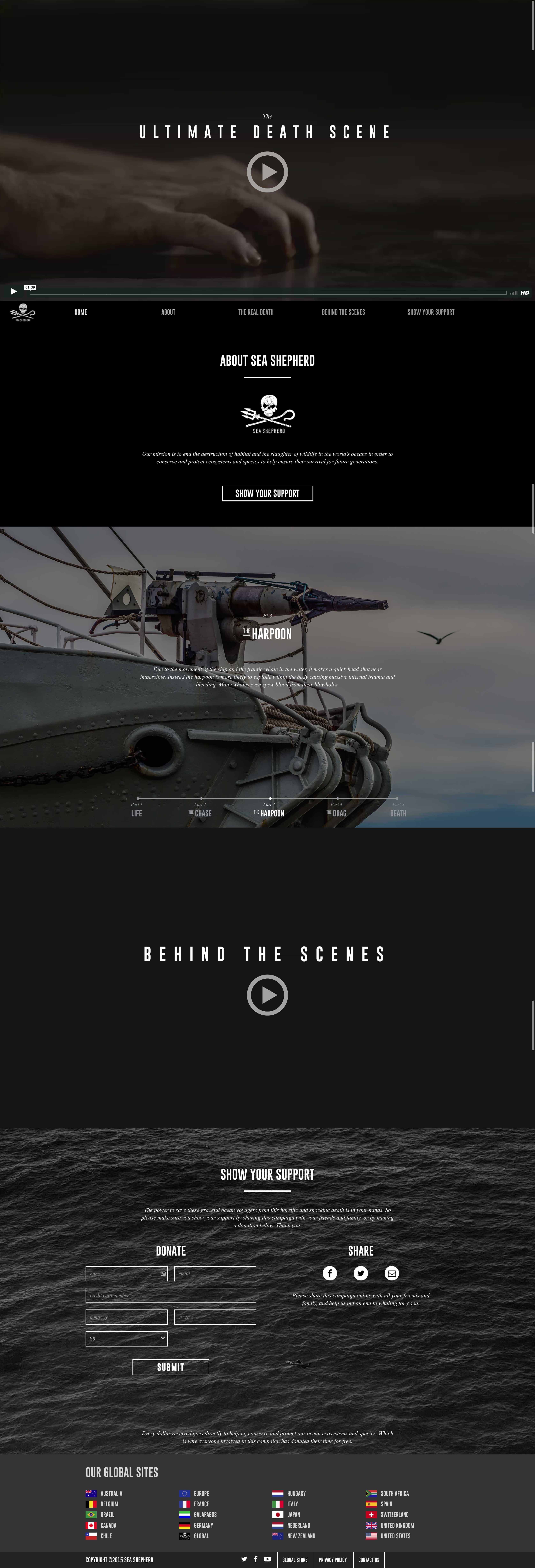 Ultimate Death Scene | Website Build the harpoon slide