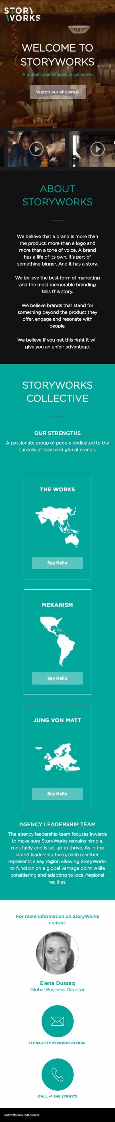 Story Works Global | Website Build homepage