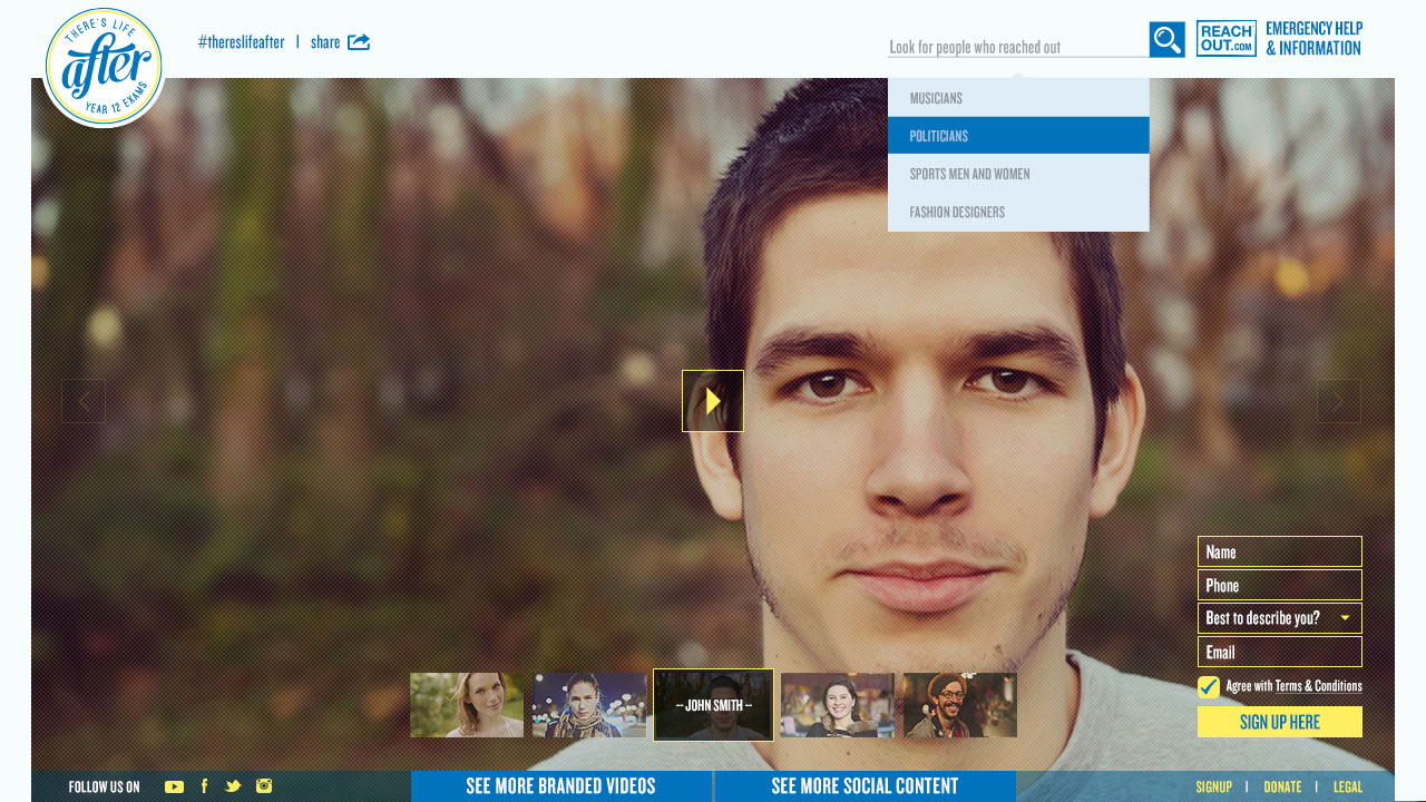 There’s Life After Year 12 Exams | Website Build homepage