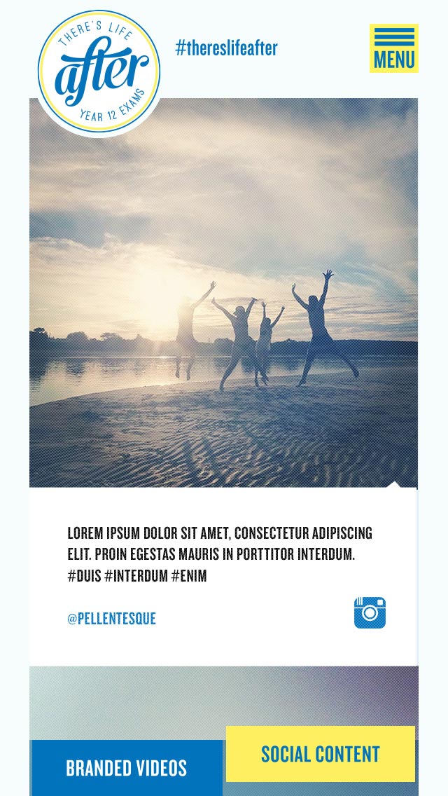 There’s Life After Year 12 Exams | Website Build social page