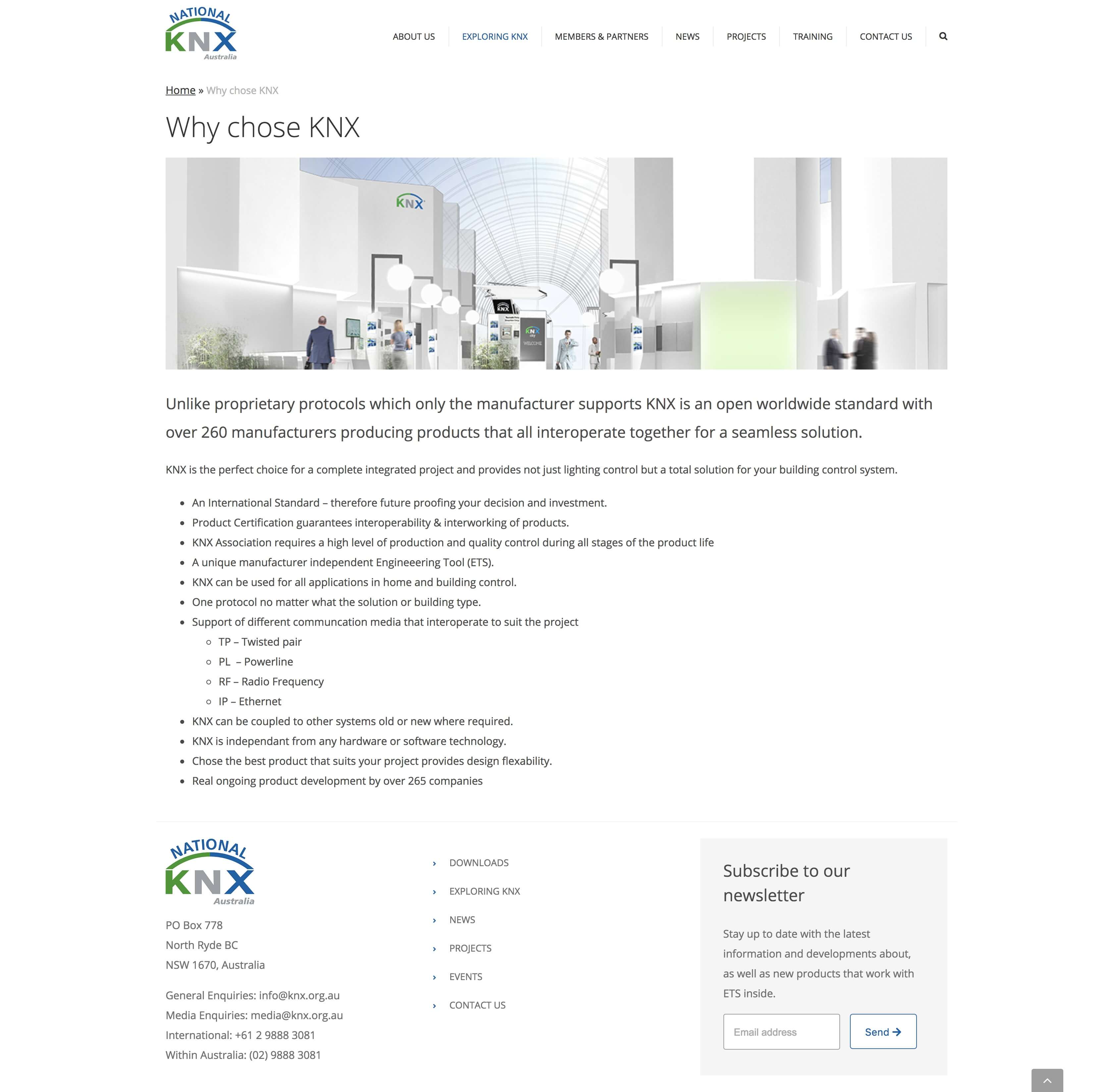 Welcome to KNX Australia - KNX Australia why chose knx